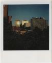 Parkview Hilton Hotel, with downtown Hartford buildings behind it, Gift of the Richard Welling …