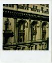 Detail of ornate decorative masonry on exterior of building, probably New York City, Gift of th…