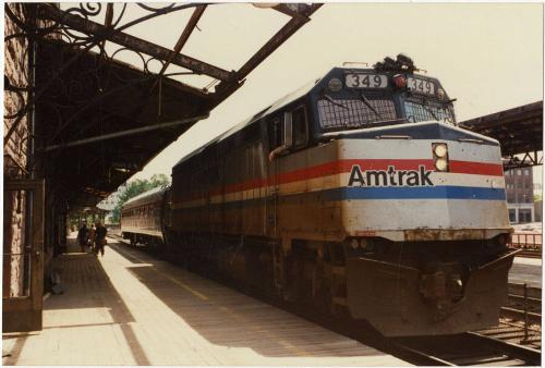 Train at Union Station, Hartford. Gift of the Richard Welling Family, 2012.284.1642.1  © 2014 T…