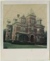 Queen Anne / Romanesque Revival house with multiple peaked roofs and dormers.  Gift of the Rich…