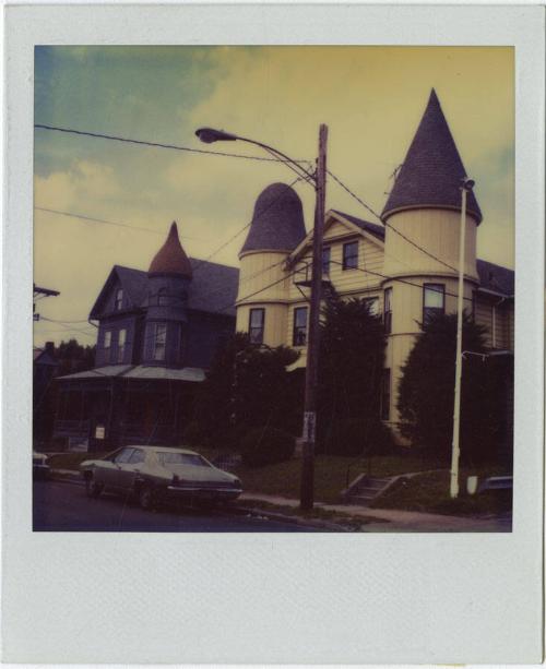 Two Queen Anne/Colonial Revival houses with tower.s  Gift of the Richard Welling Family, 2012.2…