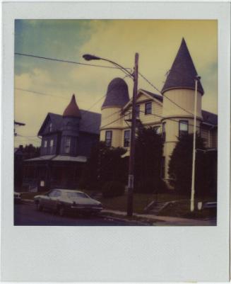 Two Queen Anne/Colonial Revival houses with tower.s  Gift of the Richard Welling Family, 2012.2…