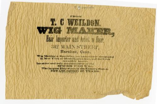 From T.C Weildon, Wig Maker, Hair Importer and Artist in Hair, 1956.59.7 © 2015 The Connecticut…