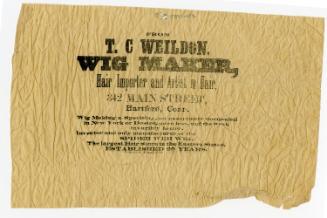 From T.C Weildon, Wig Maker, Hair Importer and Artist in Hair, 1956.59.7 © 2015 The Connecticut…