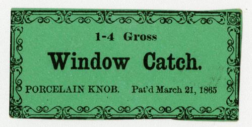 1-4 Gross Window Catch, 1975.90.5.7 © 2015 The Connecticut Historical Society