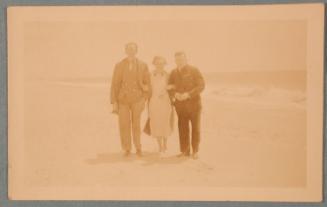 George Heck and Friends on the Beach, 1936