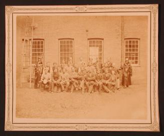 Employees in Front of Goodyear Rubber Factory