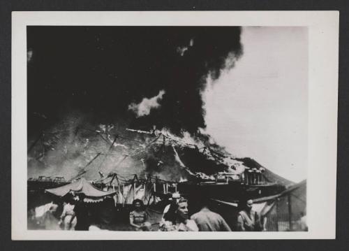 Hartford Circus Fire: Tent collapsing in flames