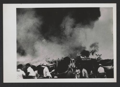 Hartford Circus Fire: People watch the burning circus tent