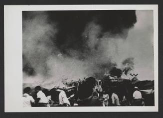 Hartford Circus Fire: People watch the burning circus tent