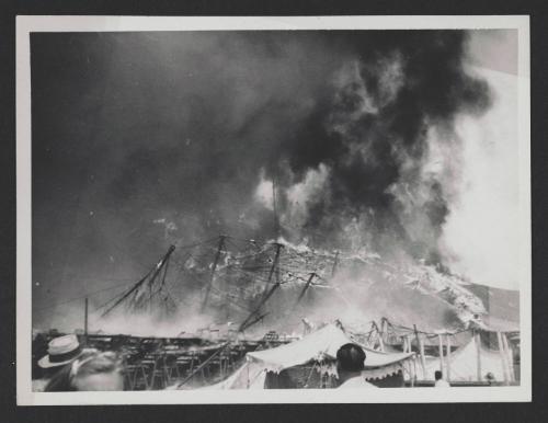 Hartford Circus Fire: Tent Fully Engulfed in Flames