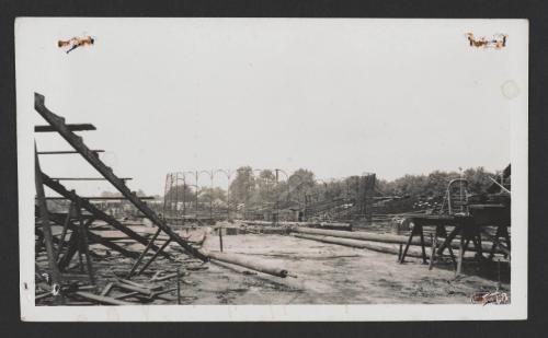 Hartford Circus Fire: Ruins of Animal Cage and Bleachers