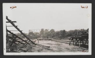 Hartford Circus Fire: Ruins of Animal Cage and Bleachers