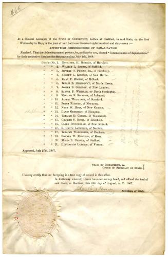 Connecticut Historical Society collection, 2019.1.14, Connecticut Historical Society, No Known …