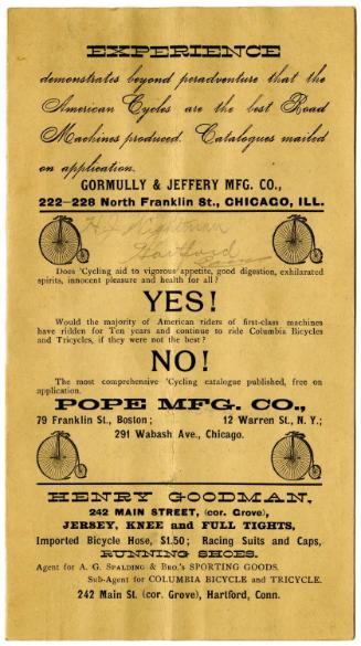 Connecticut Historical Society collection, 2019.1.29, Connecticut Historical Society, No Known …