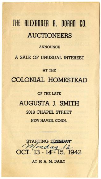 Connecticut Historical Society collection, 2019.1.38, Connecticut Historical Society, No Known …