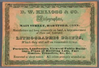 D.W. Kellogg & Co. Lithographers, Main Street, Hartford, Conn.