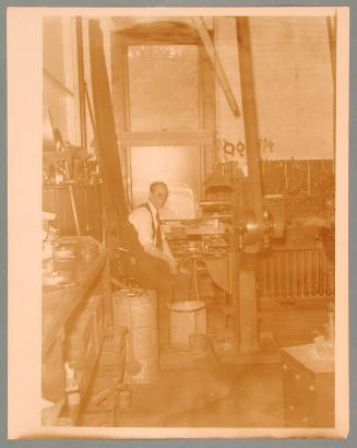 Employee in Interior of Henry Souther Engineering Co.