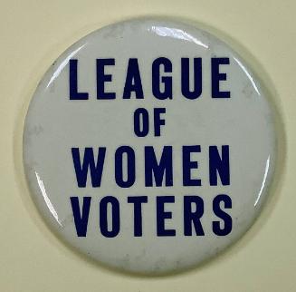 Inventory photograph, Gift of the League of Women Voters of Connecticut, 2021.21.1, Connecticut…