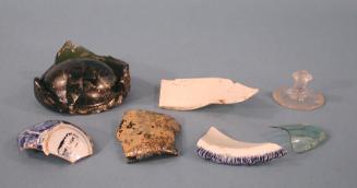 Fragments 1976.121.13c, 1976.121.14a, 1976.121.17, 1976.121.26, 1976.121.31a, 1976.121.37a, and…