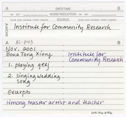 Connecticut Cultural Heritage Arts Program collections, 2015.196.645b, Connecticut Historical S…