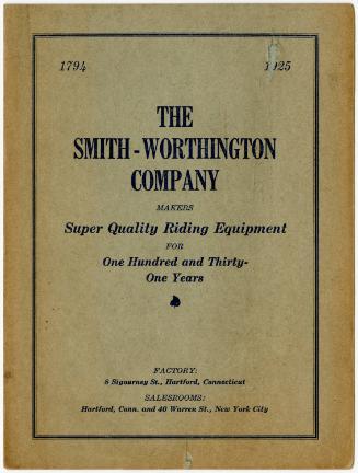 Gift of the Smith-Worthington Saddlery Co., 2021.22.17, Connecticut Historical Society, No Know…