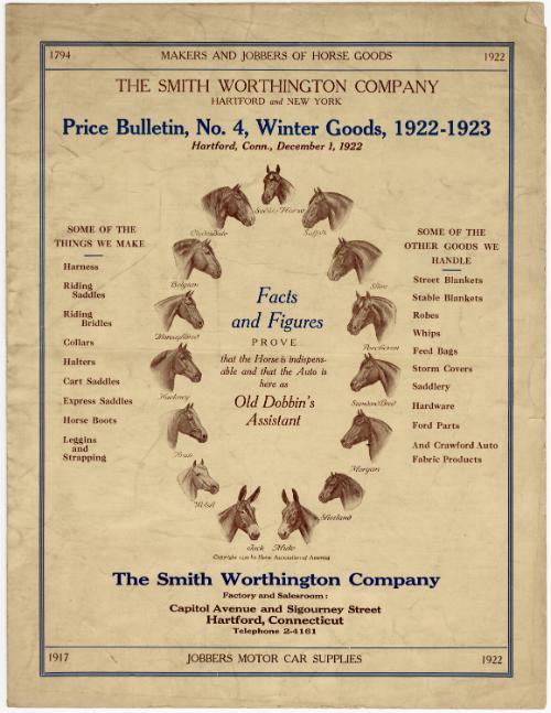 Gift of the Smith-Worthington Saddlery Co., 2021.22.25, Connecticut Historical Society, No Know…