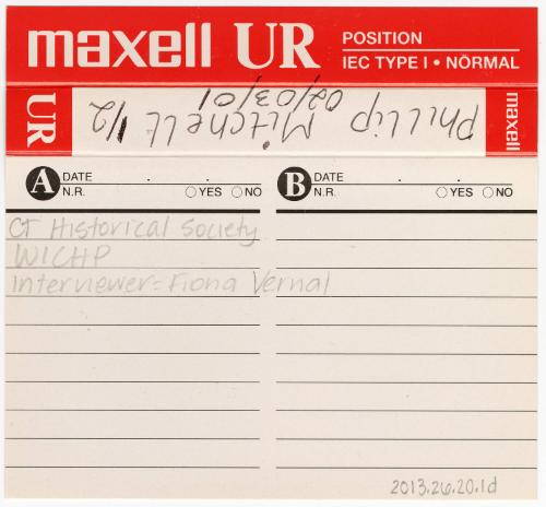 Gift of the CHS Exhibitions Department, 2013.26.20.1d, Connecticut Historical Society, No Known…