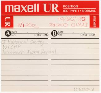 Gift of the CHS Exhibitions Department, 2013.26.21.1d, Connecticut Historical Society, No Known…