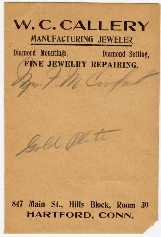 Estate of Florence S. M. Crofut, gift of Mrs. George H. Day, 1974.50.1958, Connecticut Museum o…