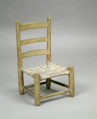Portrait of Elizabeth Camilla Johnson, with doll's chair 1953.62.0.