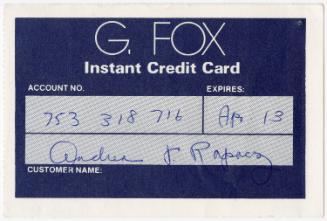 Gift of Andrea Rapacz, 2008.89.1, Connecticut Museum of Culture and History collection, No Know…