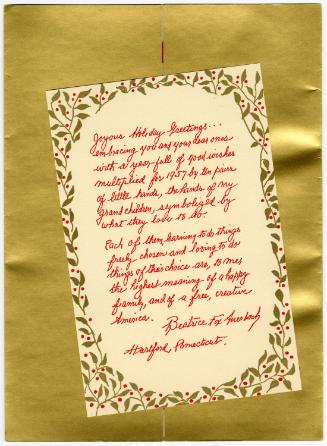 Gift of Fannie R. Gabriel, 2012.107.1, Connecticut Museum of Culture and History collection, Co…