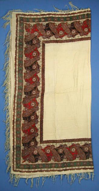 Half of the shawl