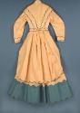 Back of dress with overskirt.